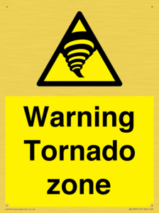 Warning Tornado zone